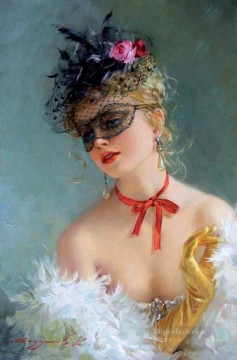 Pretty Lady KR 005 Impressionist Oil Paintings
